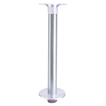 GARELICK Garelick 75340 Table Pedestal for Smaller Boats - Flush Mount Base with Fluted Anodized Tube 75340